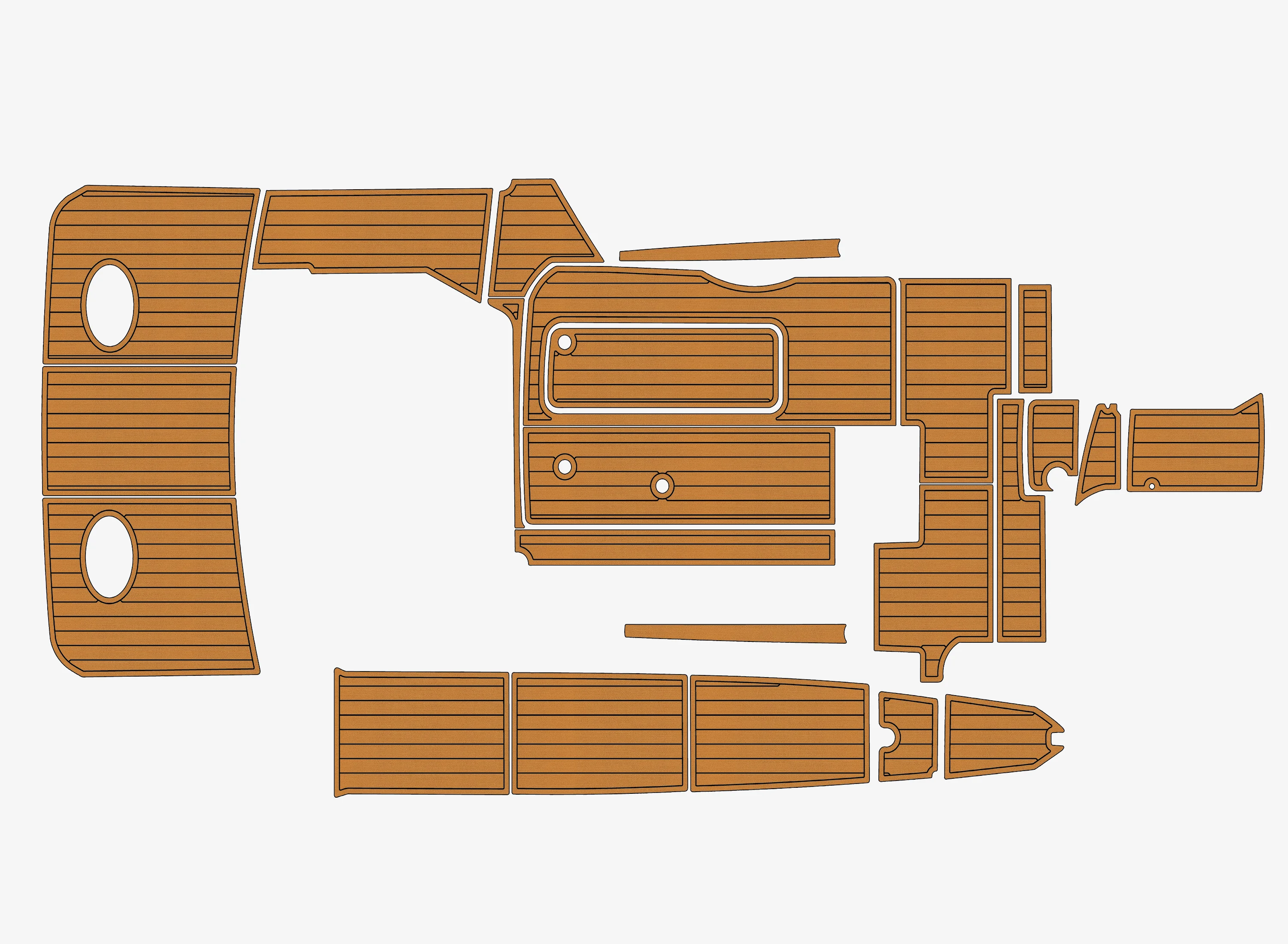 

1997-2003 Formula 330 SS 1/4" 6mm EVA foam Non-Slip PVC Teak Decking marine seadek Mat aqua carpet Marine Floor