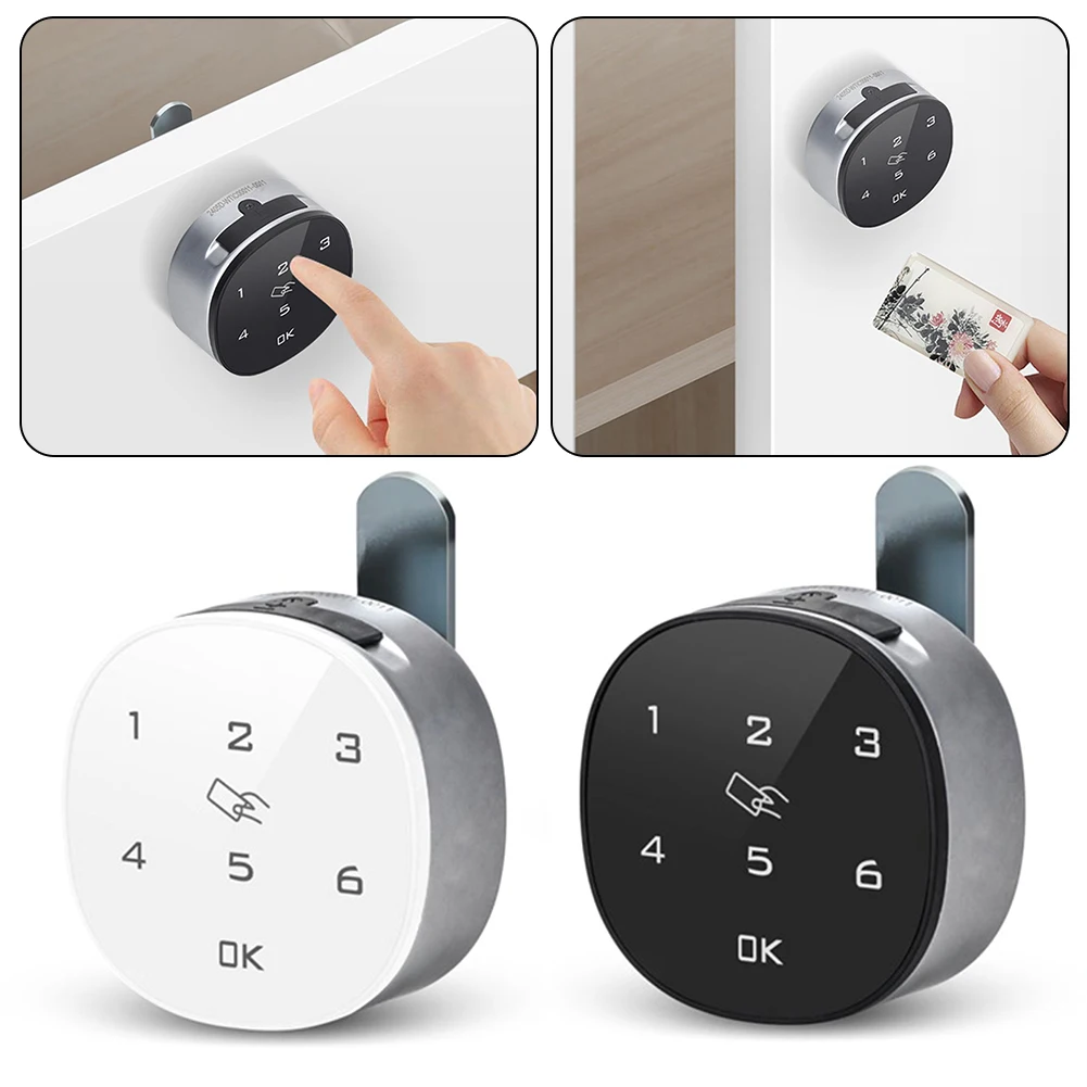 Smart Drawer Password IC Card Cabinet Tongue Lock Easy Install Cabinet Drawer File Mail Box Lock For Home/Office
