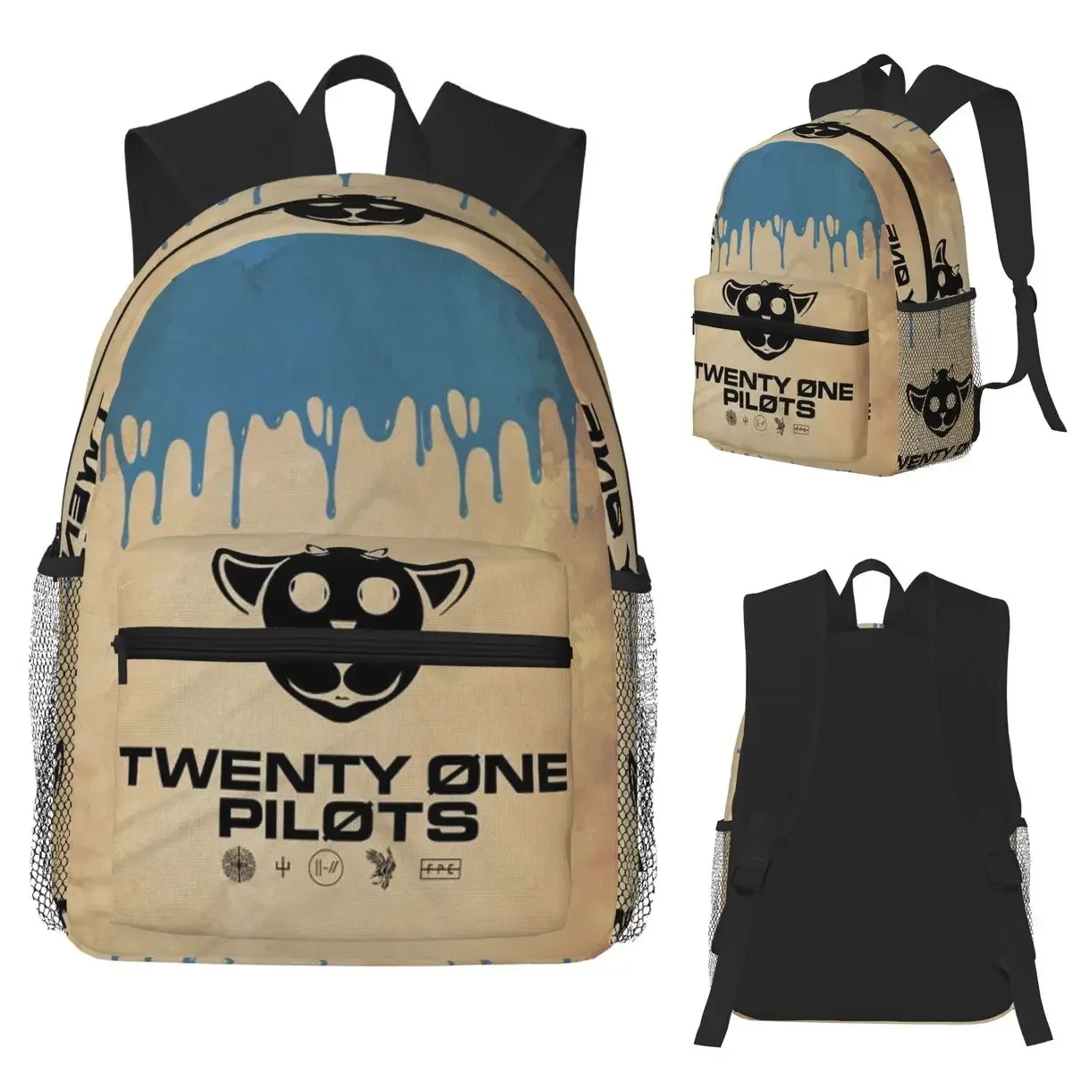 

Twenty One Pilots Student Backpack School Bag Hiking Travel Daypack for Boys Girls Fashion Bookbag Shoulder Bags
