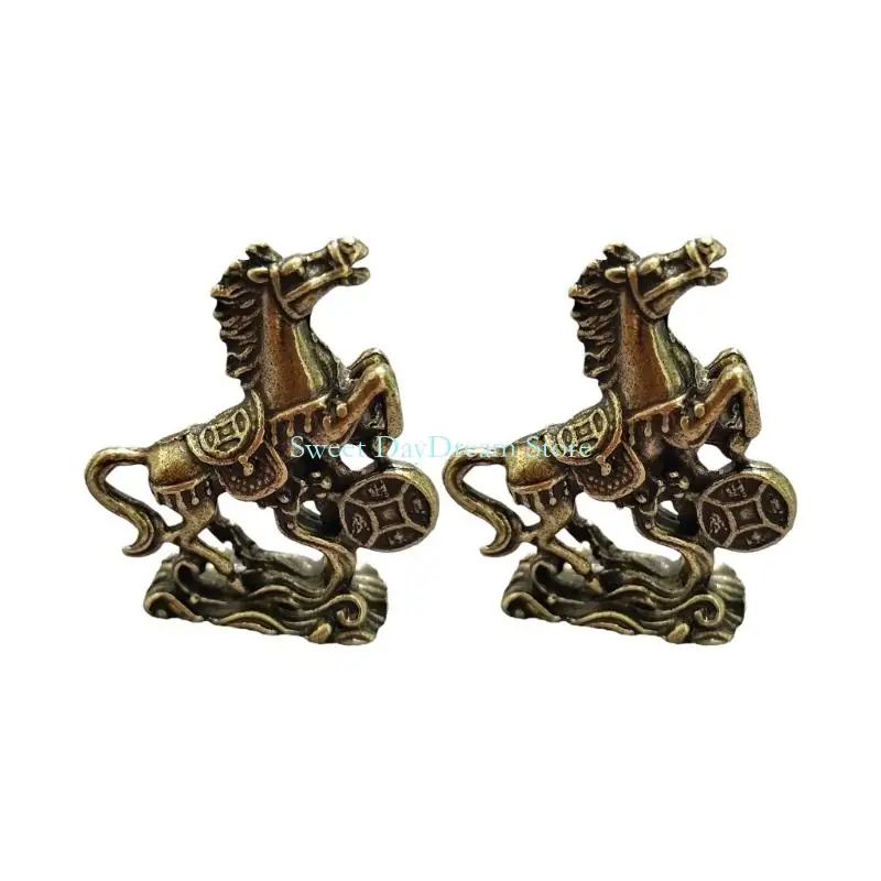Y88C Chinese Zodiacs Horse Statue Representing Career Success and Good Fortunes Decoration