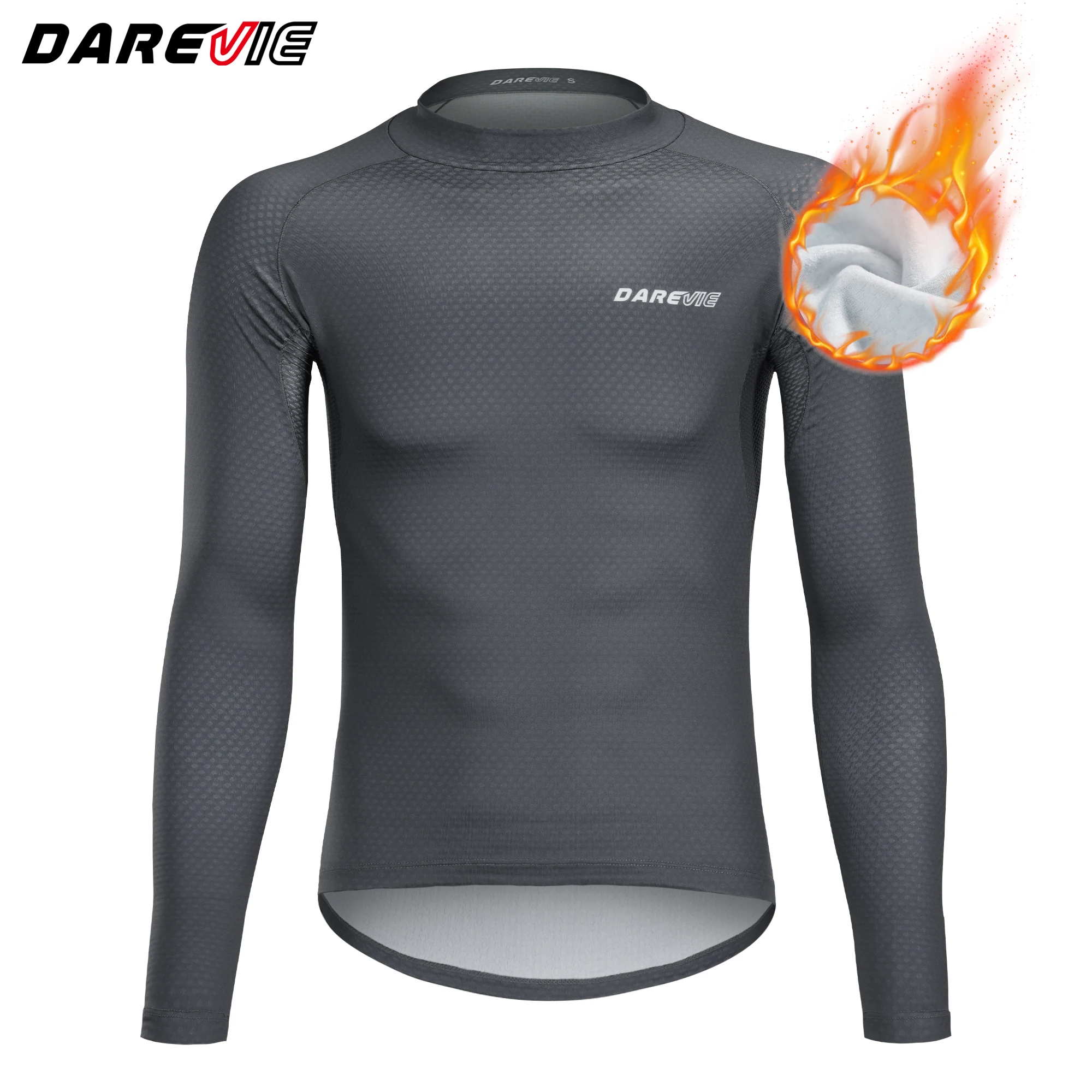 DAREVIE Cycling Base Layer Winter Keep Warm Moisture Wicking Base Level Men's First Layer Soft Hard Wearing Man Cycling Maillot