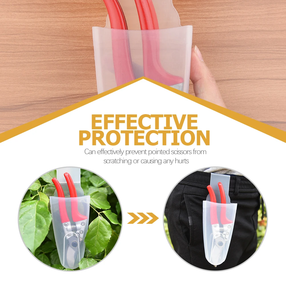 

4 Pcs Garden Scissors Waist Box H Pruners Bag Pliers Scabbard Picking Holder Tool Abs Storage Clips Reusable Durable Protector