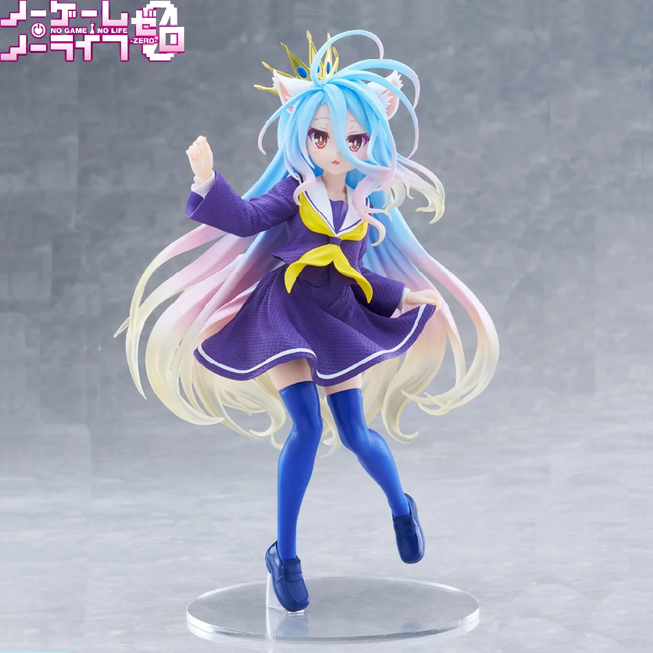 Anime NGNL No Game No Life White 19CM Figure Anime Shiro PVC Anime Action Figures Model Collection Ornament Anime Toy Gift
