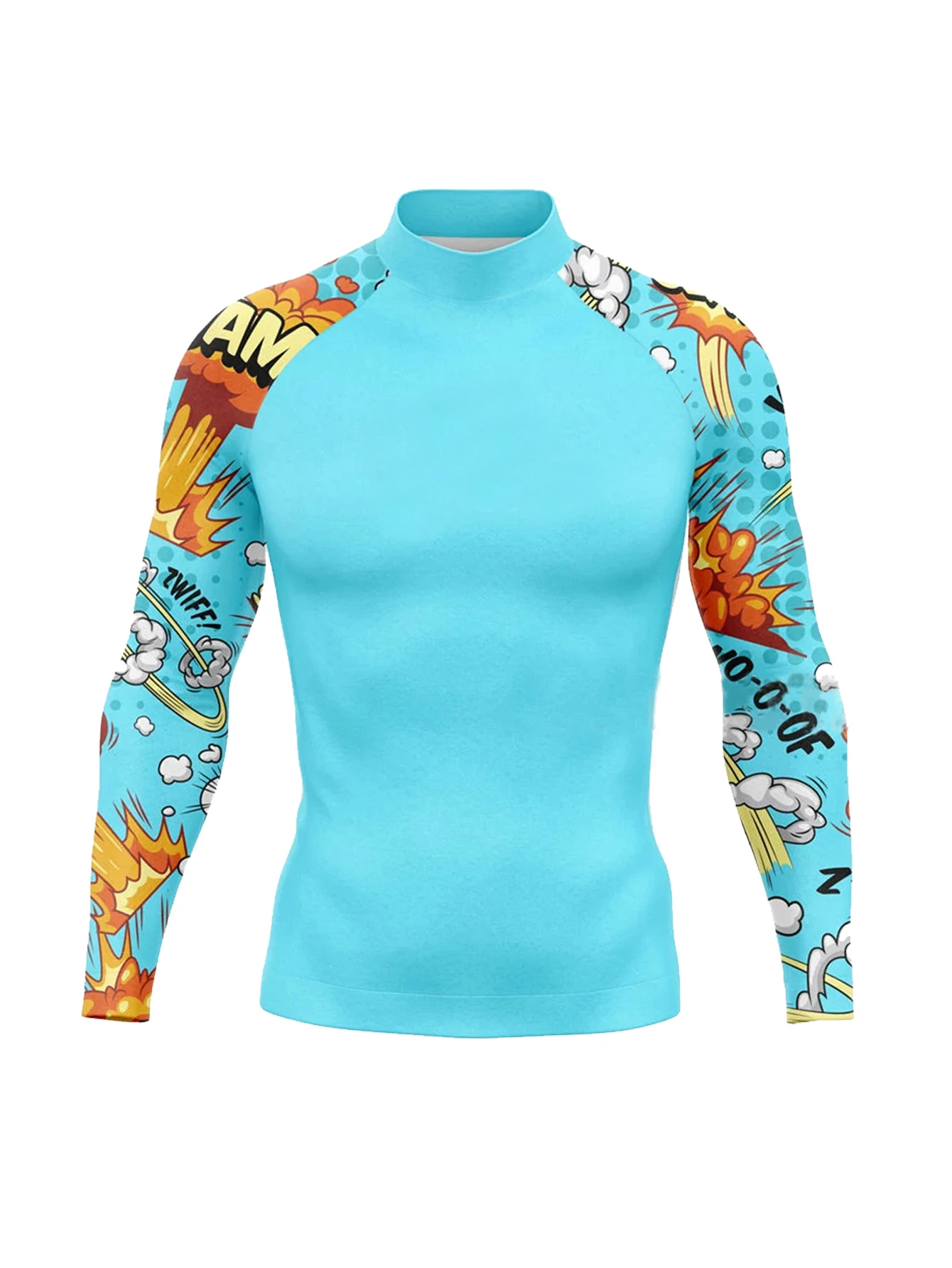 

Surf Clothing Men Summer Tights Long Sleeve Swimsuit Rash Guard Surf T-Shirt Swimming Diving Tops Quick Dry for Men
