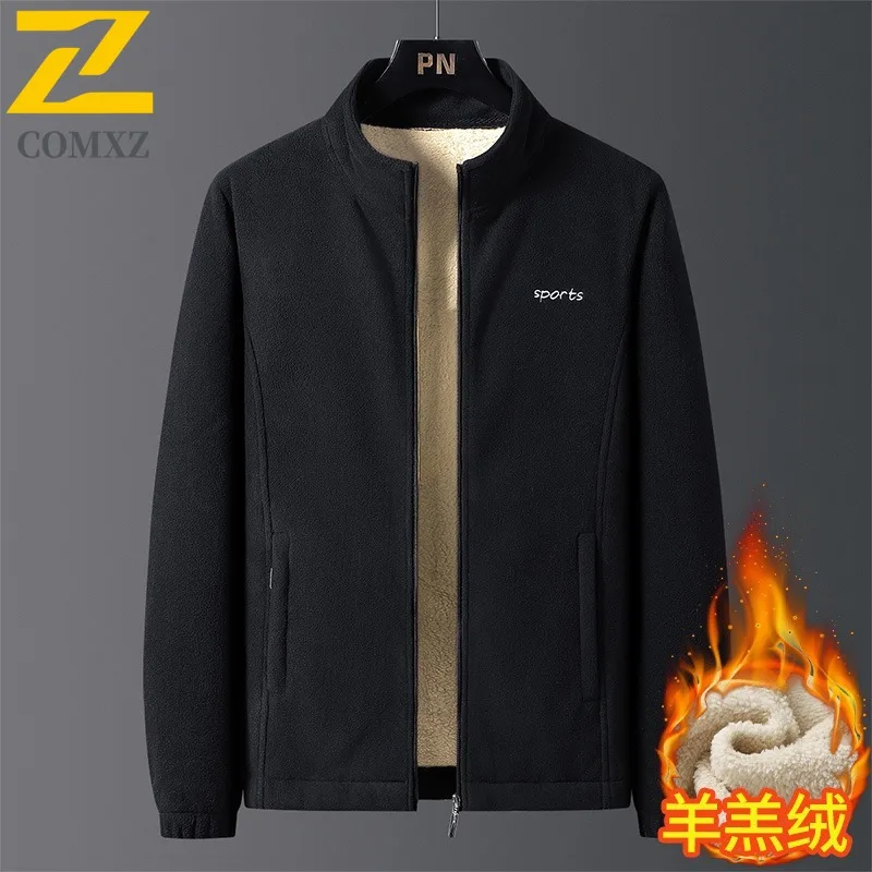 

COMXZ повседневная куртка для мужчин, офисная толстая теплая мотоциклетная куртка для отдыха на каждый день, легкая зимняя новая мужская одежда