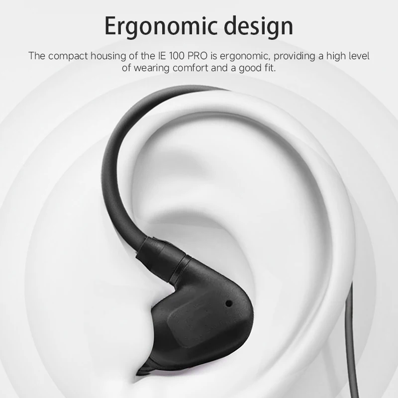IE 100 PRO Wireless Dynamic In-Ear Wired Professional Monitoring Headphones with Noise Isolation for Live Performance