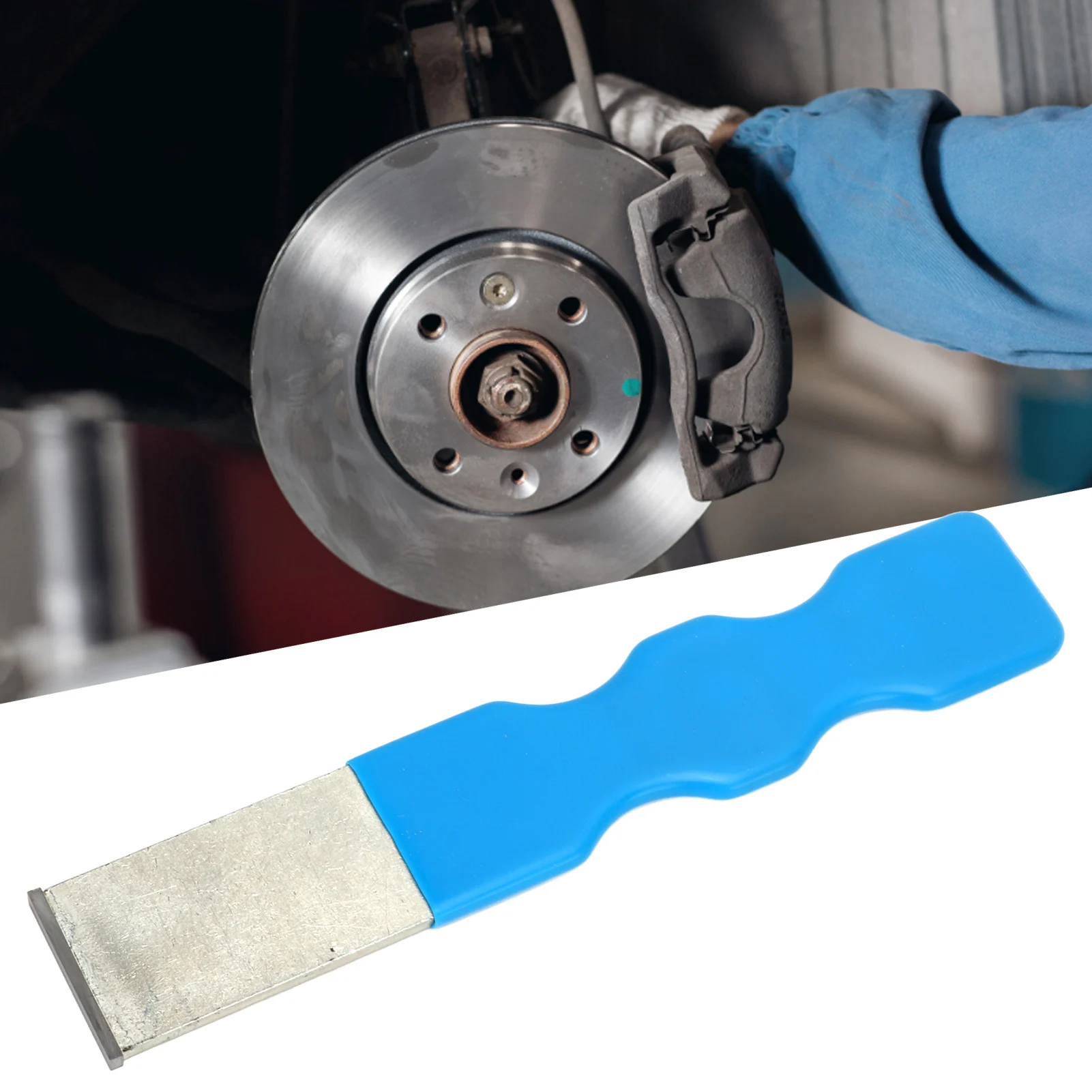 1‑1/4in Scraper Blue Ergonomic Handle Tungsten Carbide Tip Portable Universal for Gaskets Rust Removing Car Carbide Scraper