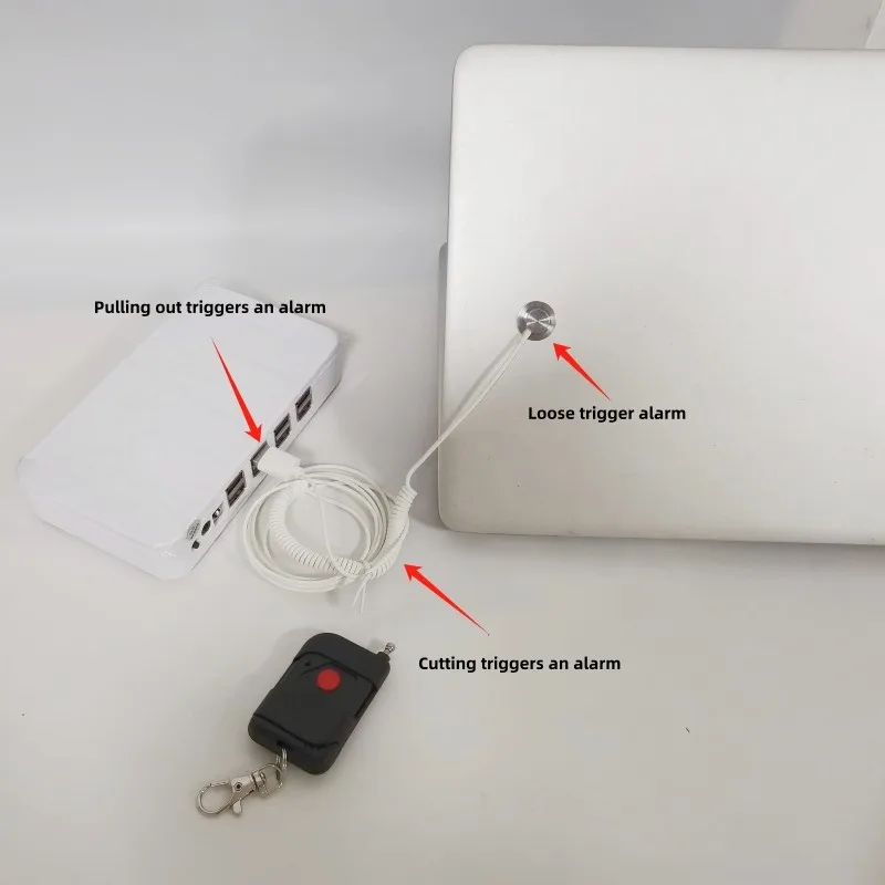 Universal Laptop Security Display Alarm System PC Anti Theft Box With Sensor Cable