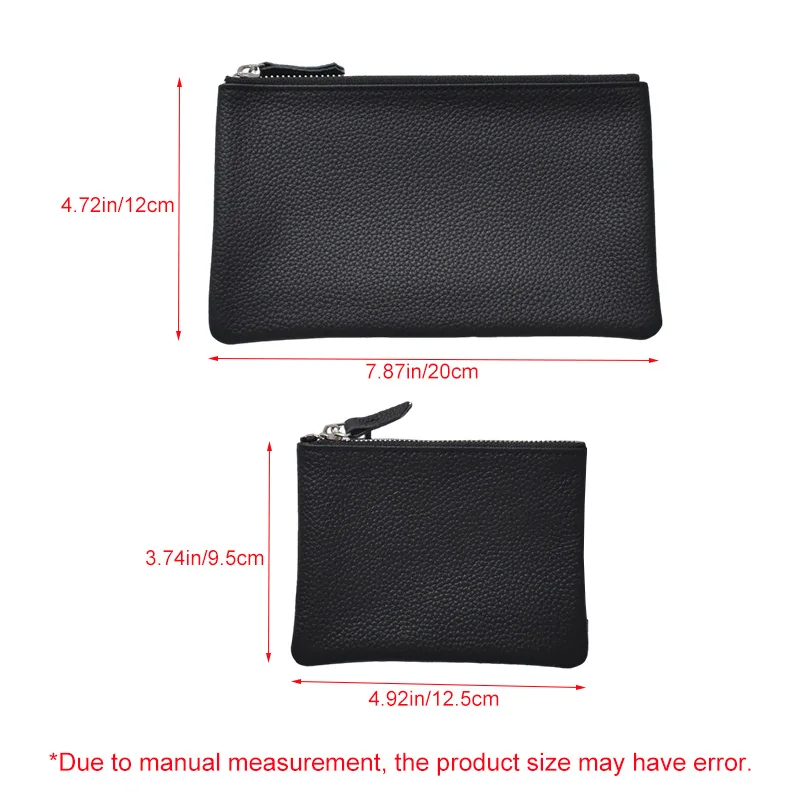 All Genuine Cow Leather Fashion Women Small Wallet For Ladies Zipper Card Purse Key Storage Bag High Quality Short Wallet Female