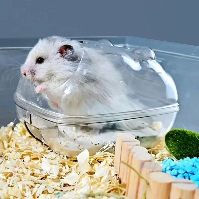 Acrylic Plastic Hamster Toilet Cage Transparent Guinea Pig Hamster Sand Bath Cage Mouse Box Hamster Room Accessories - view 3