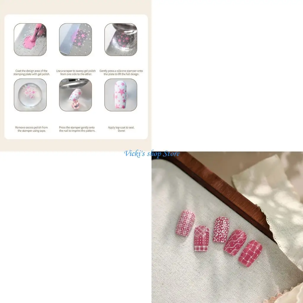 

Stainless Steel Pattern Plate 72g Suitable for Salon Quality Manicures