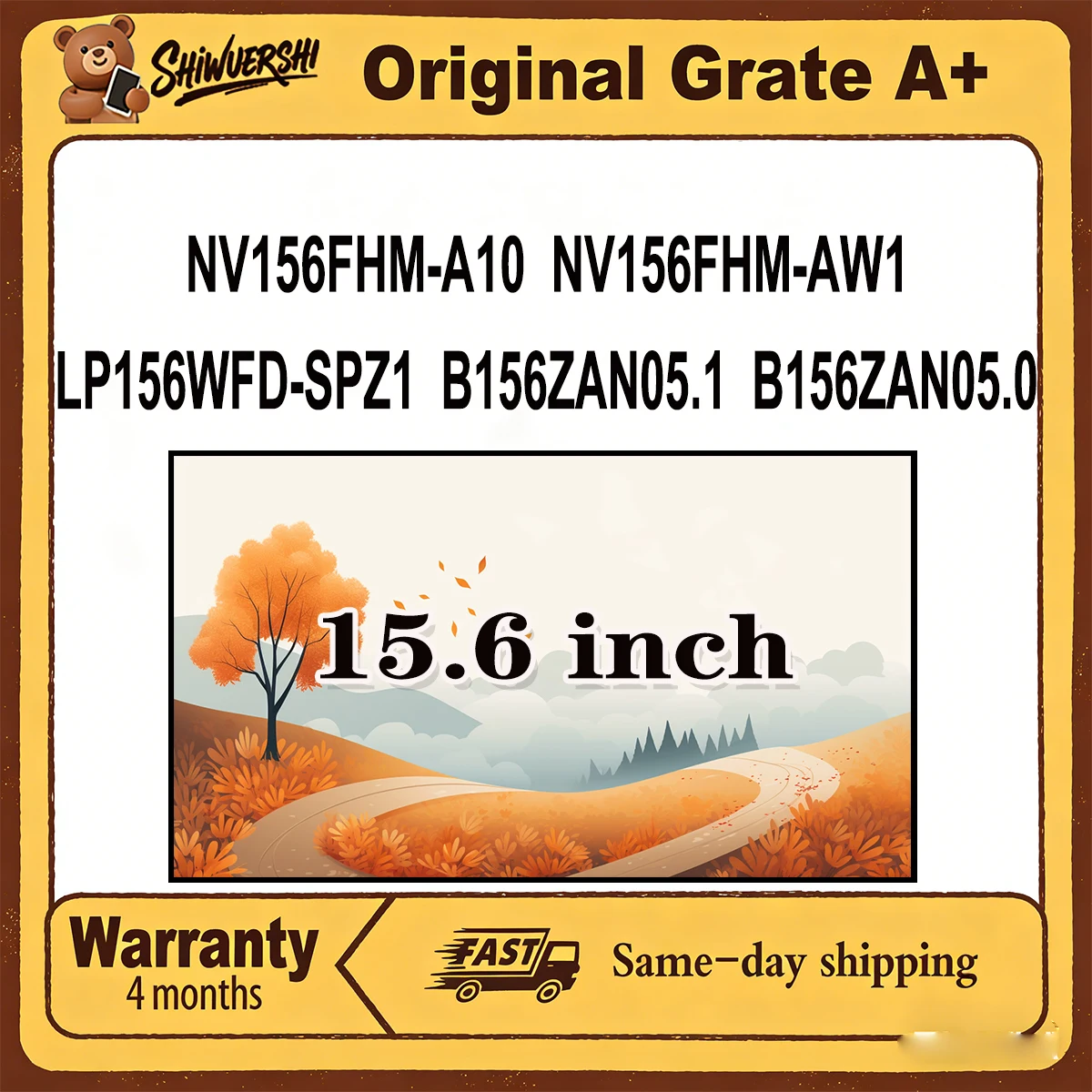 

Новый оригинальный тонкий ЖК-экран для ноутбука A+ 15,6 дюйма NV156FHM AW1 NV156FHM A10 B156ZAN05.0 B156ZAN05.1 LP156WFE SPD6