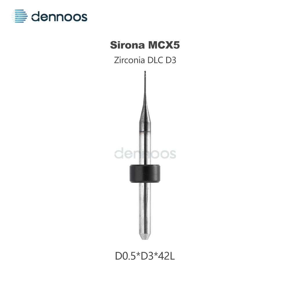 Dental Sirona MCX5 Zirkonoxid-Fräser mit DCG/DC/DLC-Beschichtung, D3-Schaft, 44mm Länge, Sirona Fräser MCX5 Fresa – Detail 9