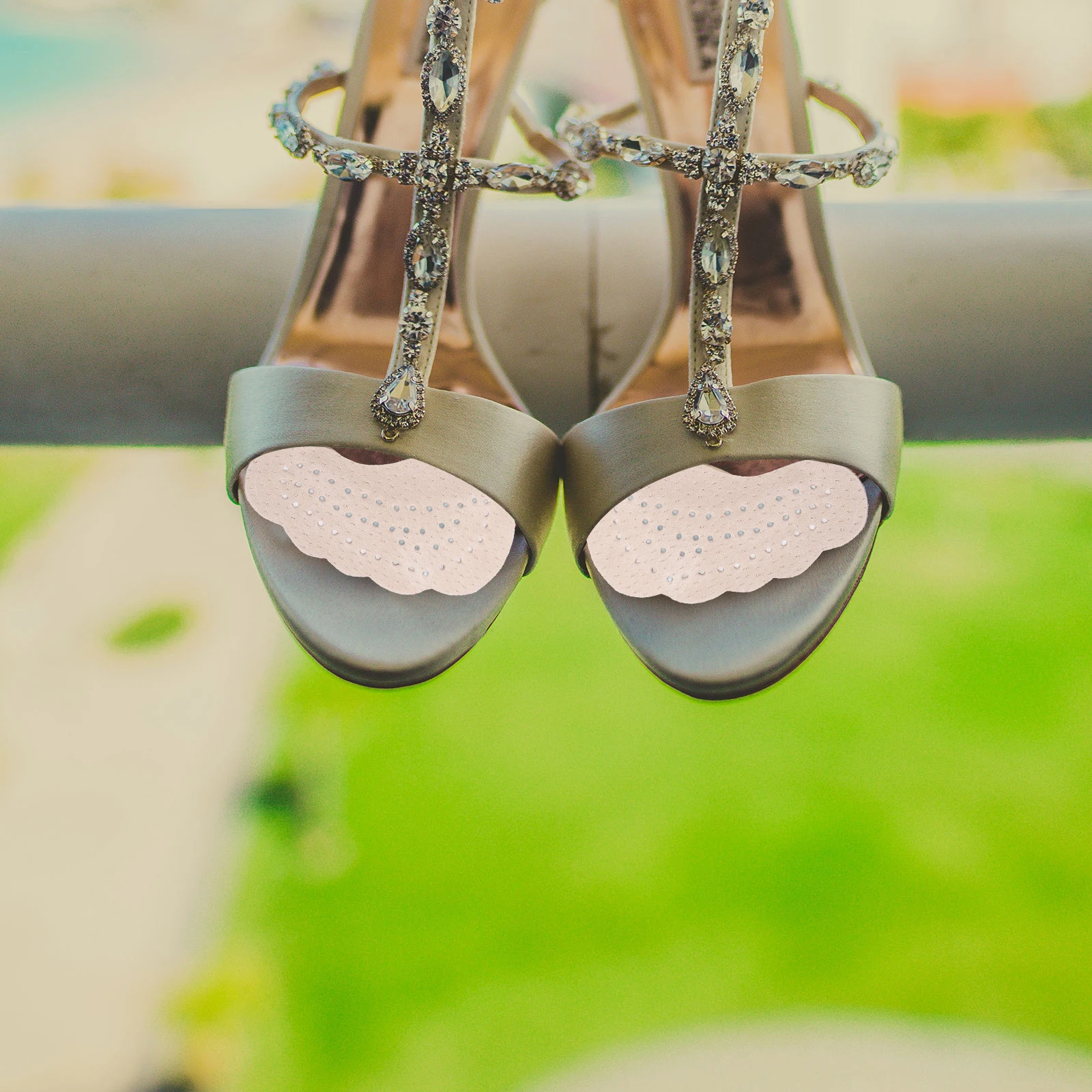 

5 Pairs High Heels Non-slip Mat Women's Shoe Pads Anti-friction Foot Pigskin Anti-skid Half Inserts