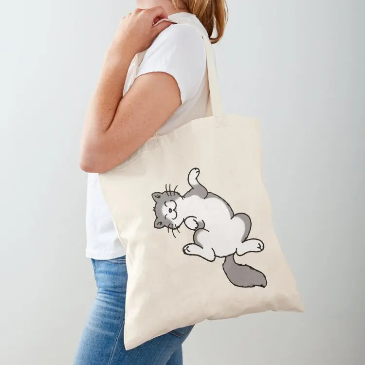 

Grey & white kitty cat Tote Bag tote bags cloth bags Women's tote bag handbag Reusable bags