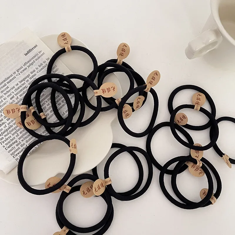 10/20Pcs/Lot  Hair Ties Gum Colorful Nylon Rubber Band Rope Doll Hair Accessories Black Elastic Hair Bands for Baby Girls Gift