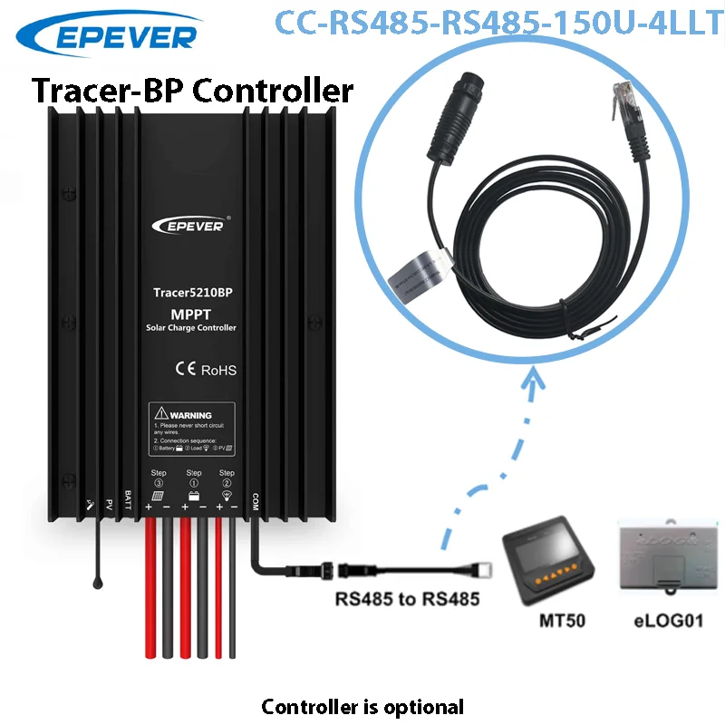 

Epever Tracer7810BP Solar MPPT Charge Controller 30A 12V/24V Waterproof Regulator Lithium Battery MPPT Solar Charger 30amp