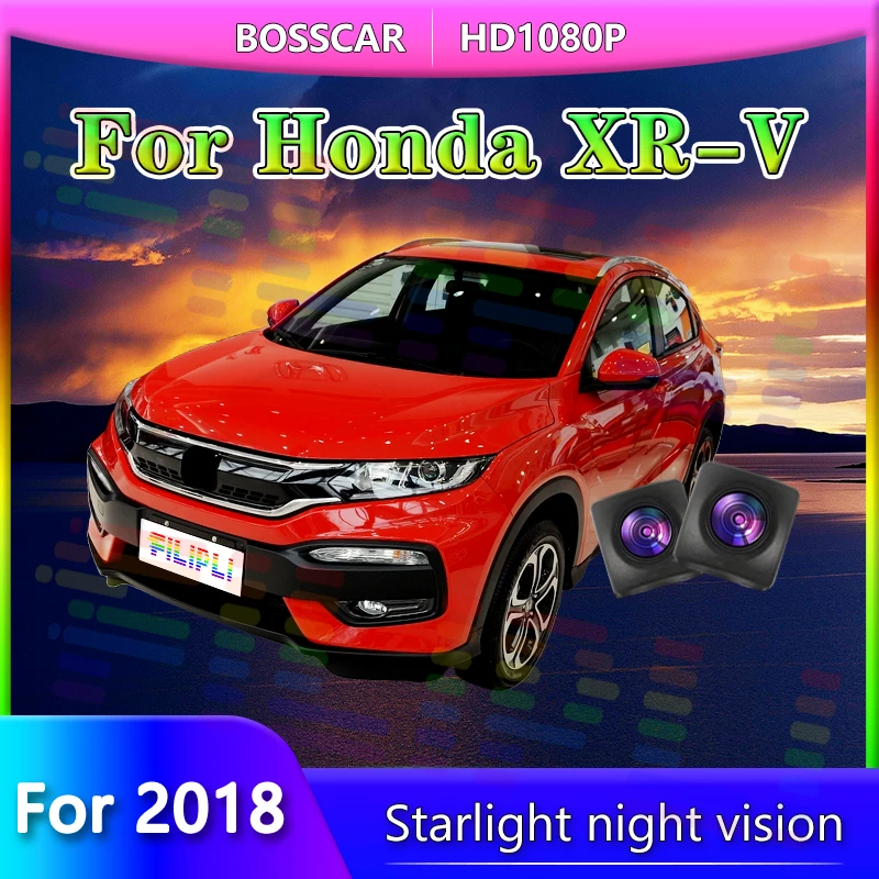

BOSSCAR For Honda XR-V For 2018 Rear View Camera HD Night Vision Waterproof Plug and Play Backup Reverse Car Rearview Mirror