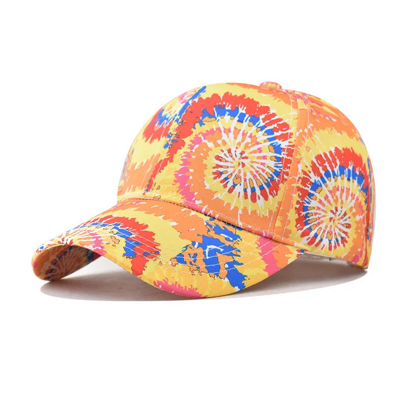 

New Cotton Colorful Graffiti Personality Painting Baseball Outdoor Chinese Style Duckbill Cap