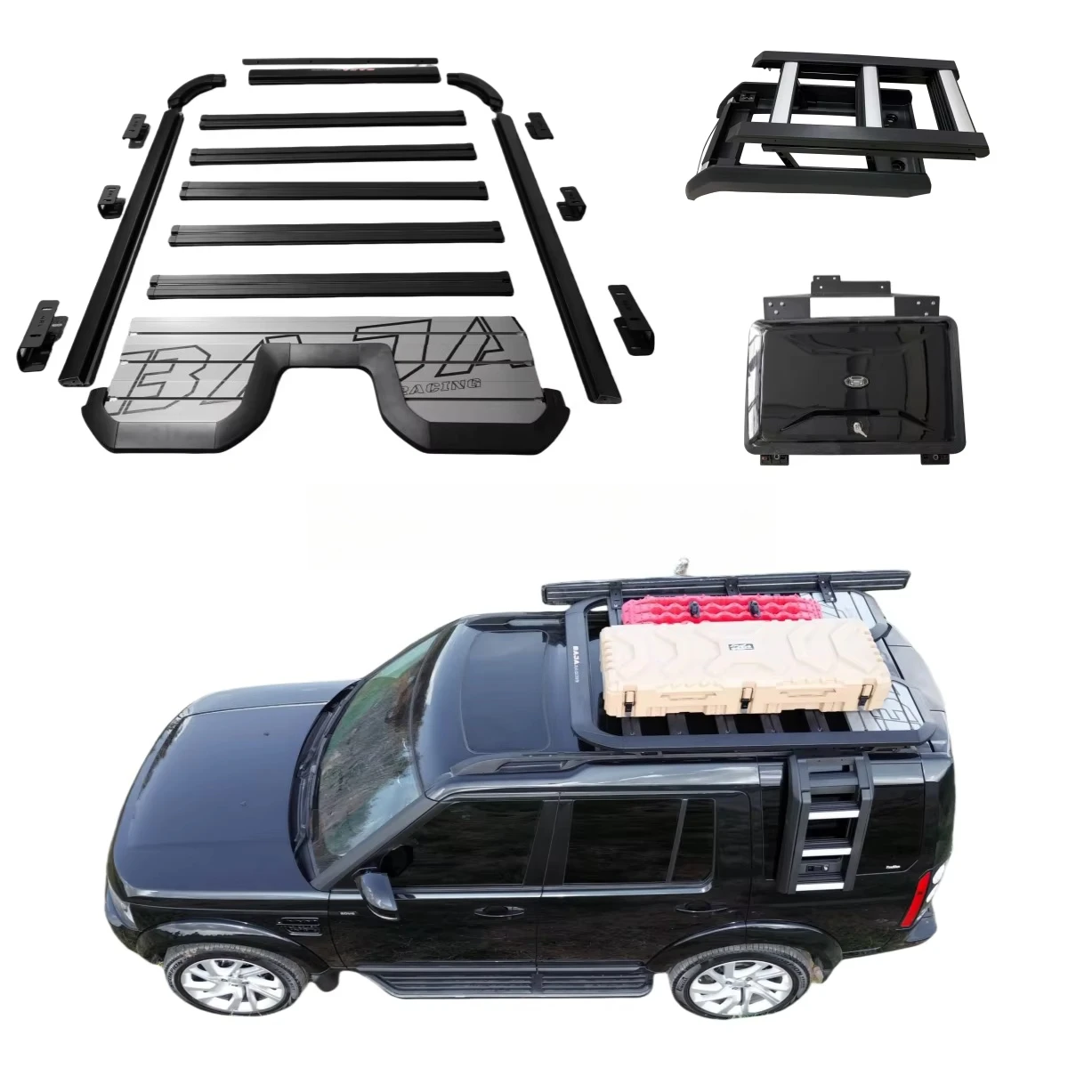 

YUHANG CAR ROOF RACK Внешние аксессуары Платформа на крыше Боковая лестница Боковая коробка для Discovery 3/4