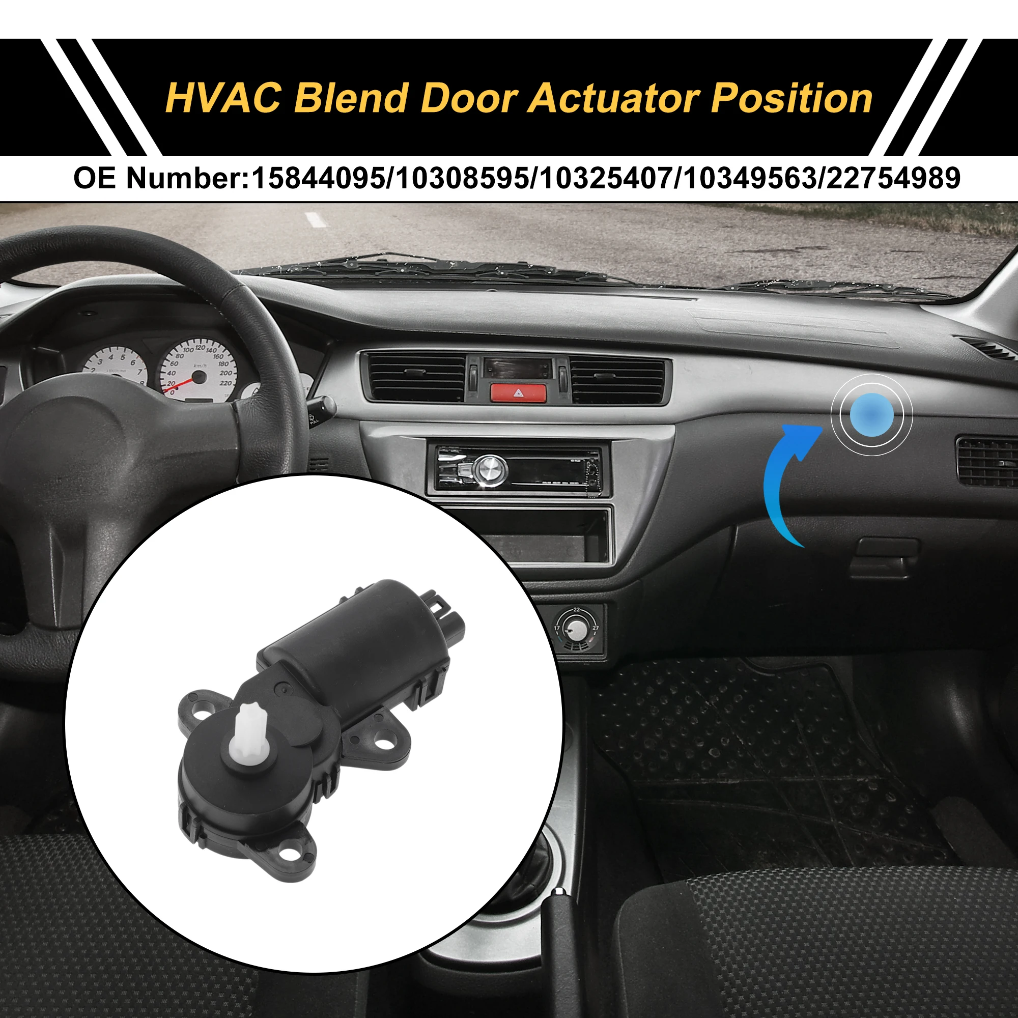 

UXCELL HVAC Heater Blend Door Actuator for Buick LaCrosse 05-09 No.15844095/10308595