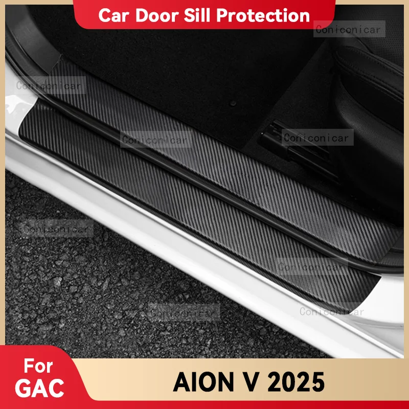 

Car Carbon Fiber Door Sill Sticker For GAC AION V 2025 Threshold Pedal Anti-scratch Interior Decoration Accessories