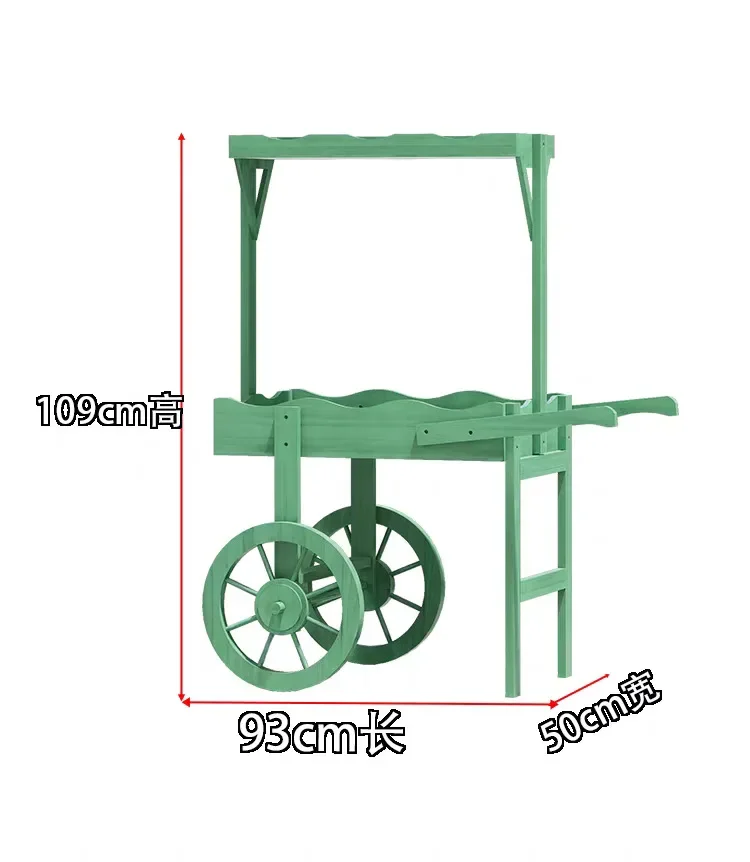 European-style wooden flower stand flower house multi-layer floor-to-ceiling shopping mall activity ornament flower