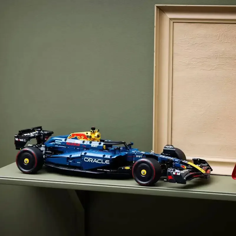 42207 42206 Racing Car Model Kit Mechanical Set Building Block Model ,Red and Blue Birthday Toy Gift Christmas Christmas Gifts