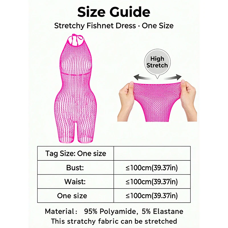 Vestido ajustado de rejilla transparente para mujer, sin mangas, con diseño calado, ideal para la playa, como cubierta para el traje de baño o para usar sobre un bikini (el bikini no está incluido).