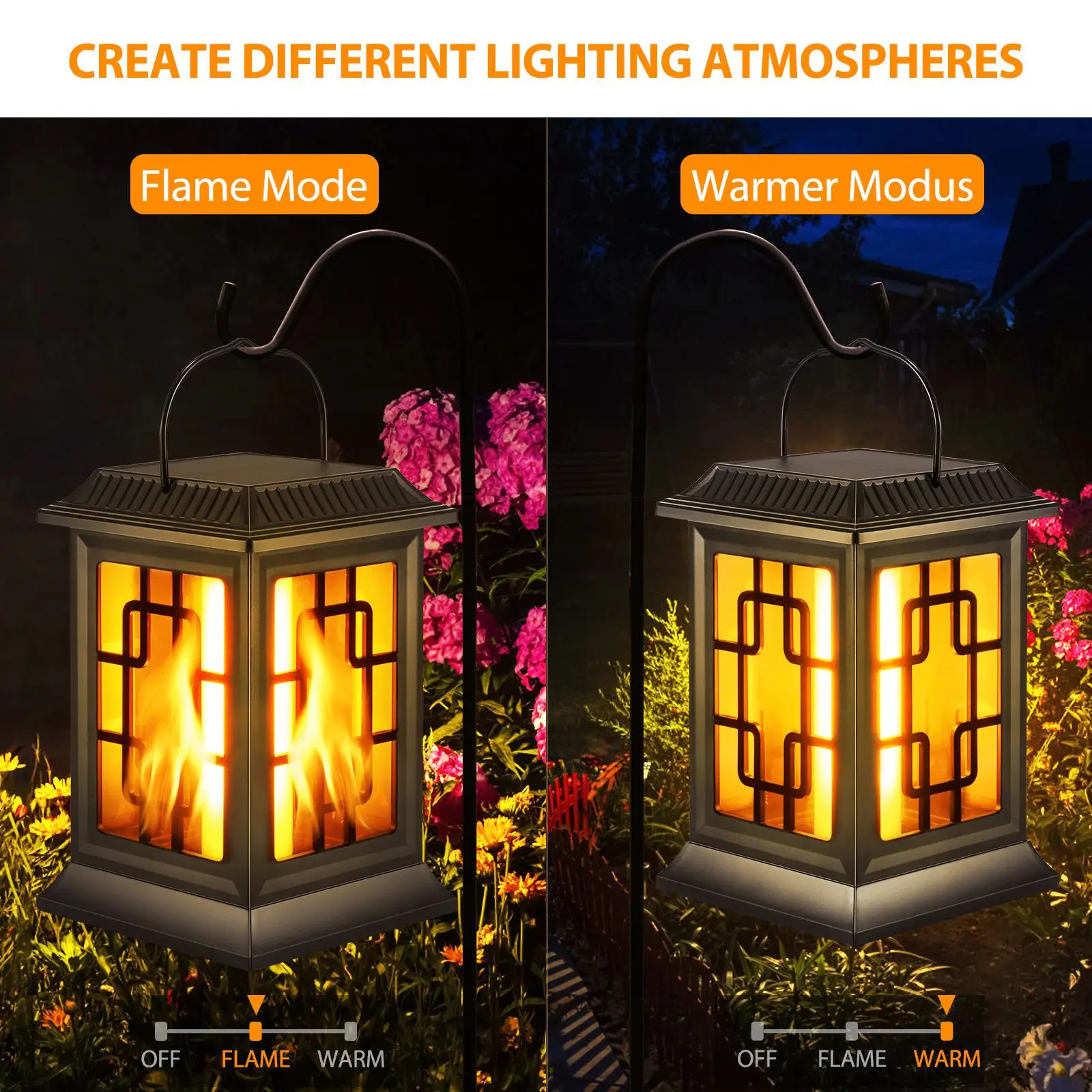 

Solar Lantern Light 38LED Waterproof Portable Garden Decor Hanging Lights Outdoor Yard Festival Atmosphere Landscape Solar Lamp