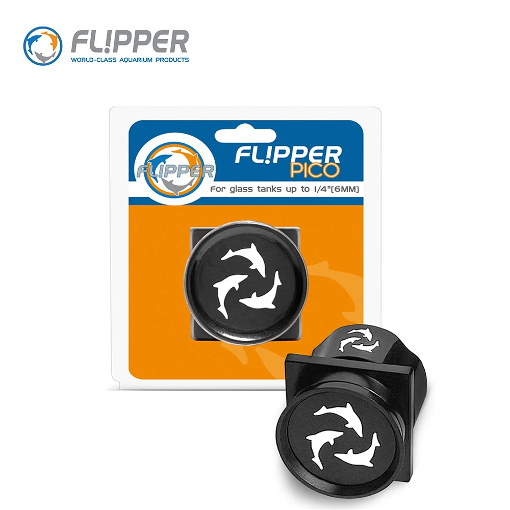 

Магнитный очиститель для аквариумов Flipper Pico Black 2 в 1, двусторонний, для удаления водорослей, подходит для небольших стеклянных аквариумов с толщиной стекла до 6 мм.