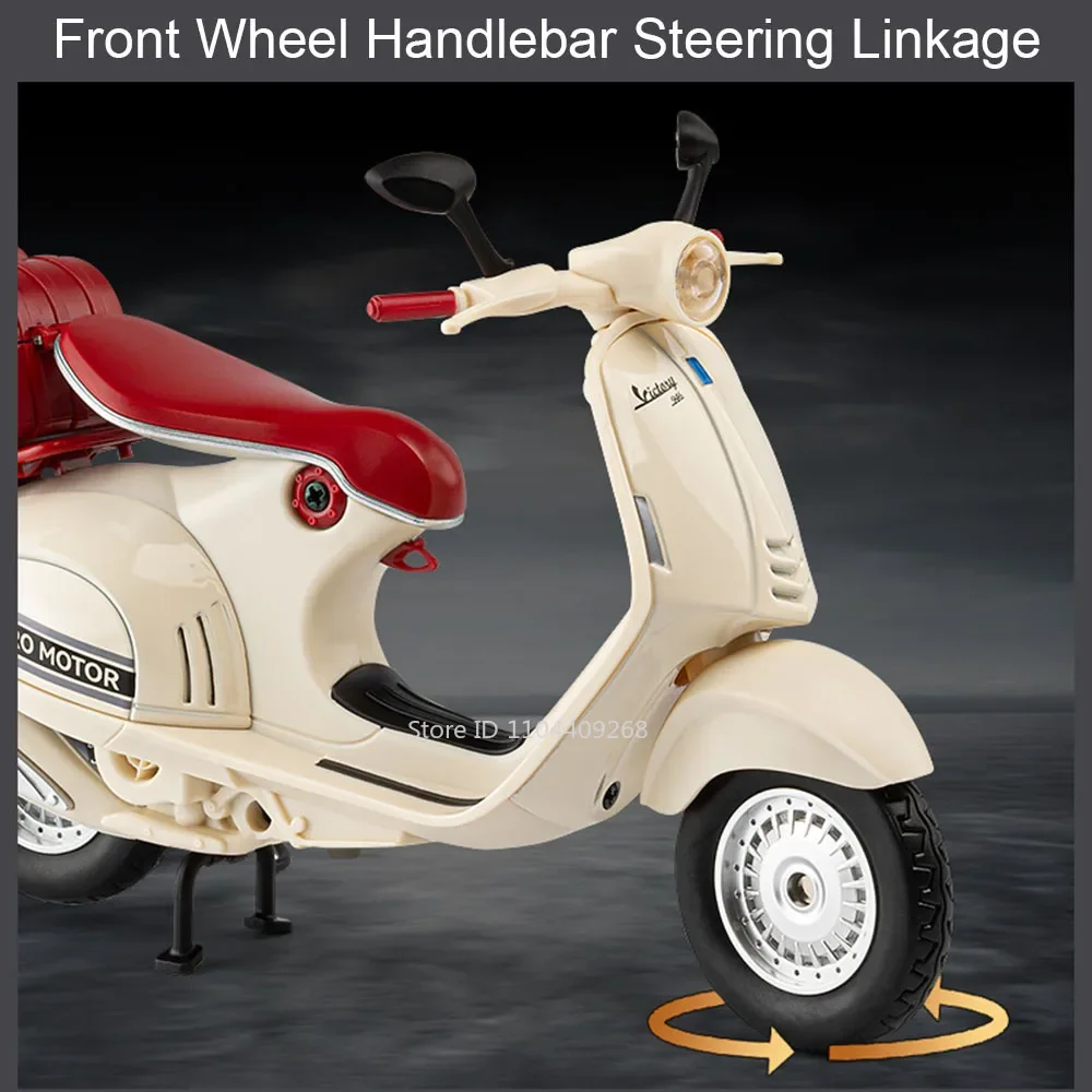 1:12 Retro Motorcycle Sportster S Model Toy Shock Absorption Linkage Steering Alloy Diecast Sound Light Motor Models Boys Gifts