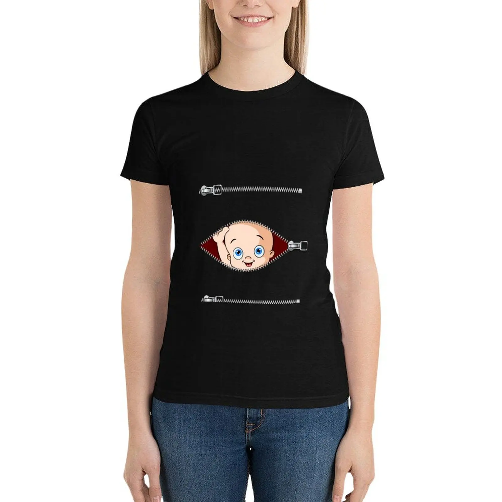 peek a boo maternity T-Shirt Aesthetic clothing shirts graphic tees tees korean fashion woman t shirt