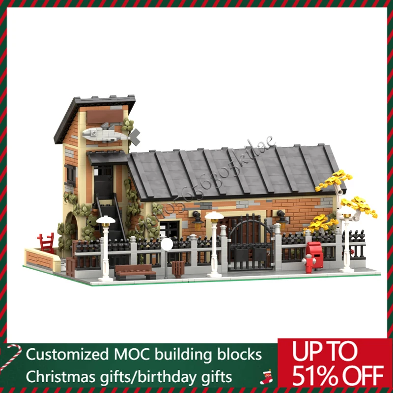 

2763 шт. MOC креативные средневековые консервированные рыбы заводские модульные строительные блоки модель обучающая игрушка для сборки «сделай сам» для мальчиков подарки