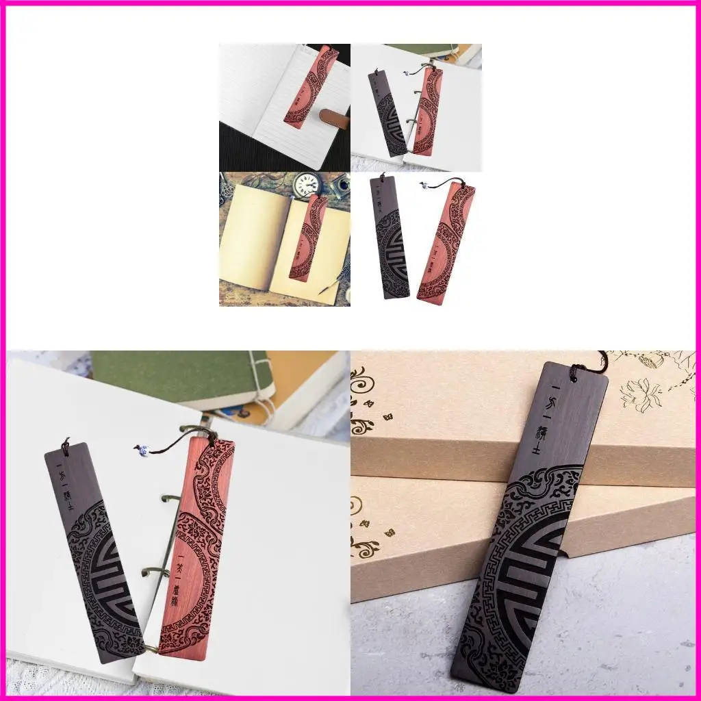 2pcs مرجعية منحوتة عتيقة مع قلادة مرجعية مرجعية للكتاب صفحة علامة صفحة مقسم لطلبي عاشق الكتب طالب