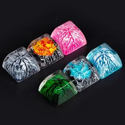 1pc Snow Mountain Fuji Mountain Resin Keycap Personality SA High for MX Switch Mechanical Keyboard Game Translucency Keycap