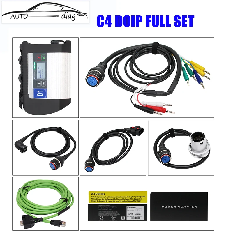 

Full Chip MB Star C4 MB SD Connect Compact 4 Doip Diagnostic Tool For MB Car Truck Support 12V /24V With Wifi Auto Car Scanner