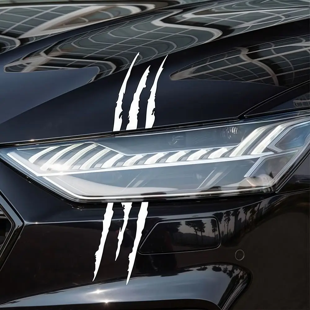 

Наклейки на мотоцикл с когтями демона, виниловые наклейки на шлем «сделай сам», покрывающие царапины, водонепроницаемые автомобильные виниловые наклейки, украшение автомобиля