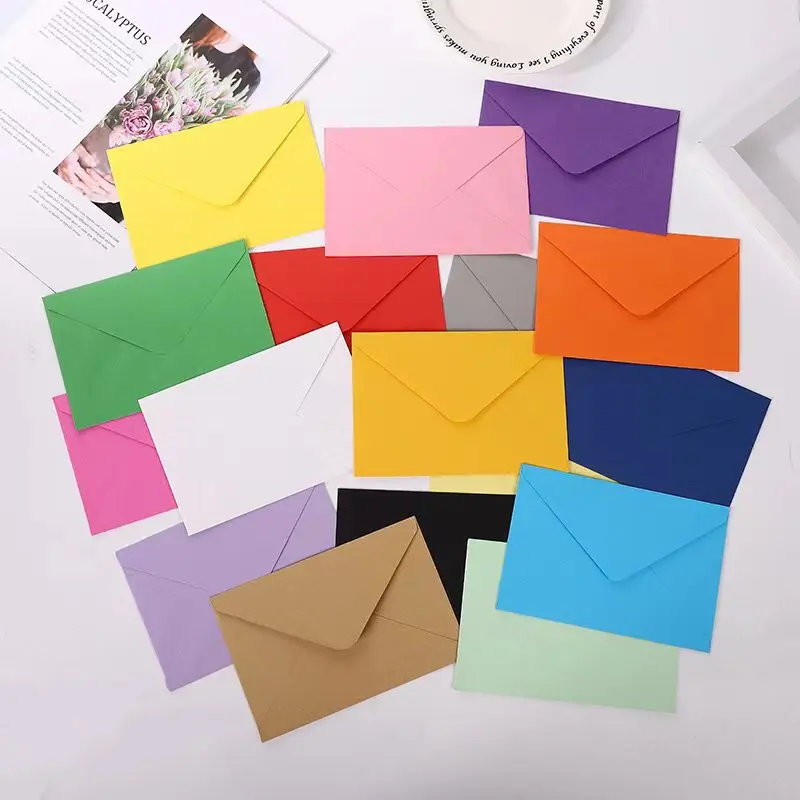 40 Pack Colored Envelopes , A4 Envelopes for Greeting Cards,, Photos, Envelopes for Wedding,  Party (20 Colors 4.3 x 6.2")