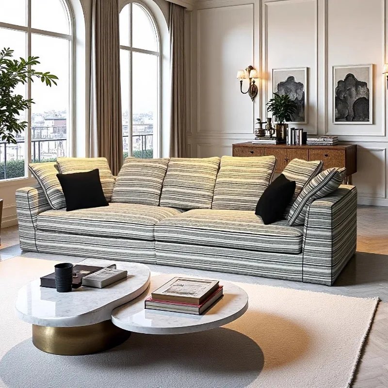 

European Classic Living Room Sofas Puff Oversized Nordic Modern Living Room Sofas Lounge Soft Couch Wohnzimmer Furniture Home