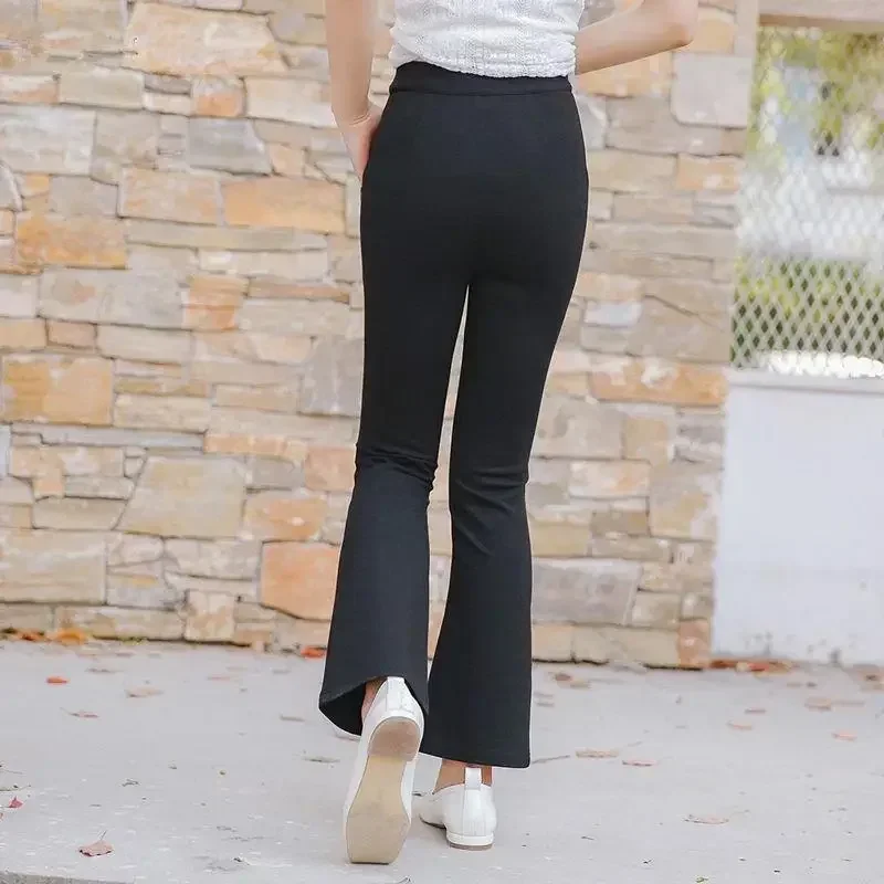 

Casual Female Trousers High Waist Long Women's Pants Slacks All Medium Chic and Elegant Autumn Classic Korean Fashion Elastic G
