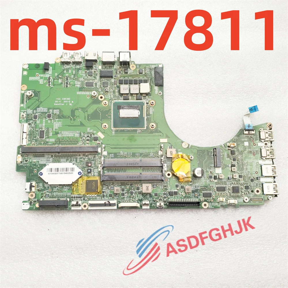 

Genuine ms-17811 ver 1.0 for msi GT72 2QE DOMINATOR PRO G MS-1781 laptop motherboard with i7 cpu TEST OK