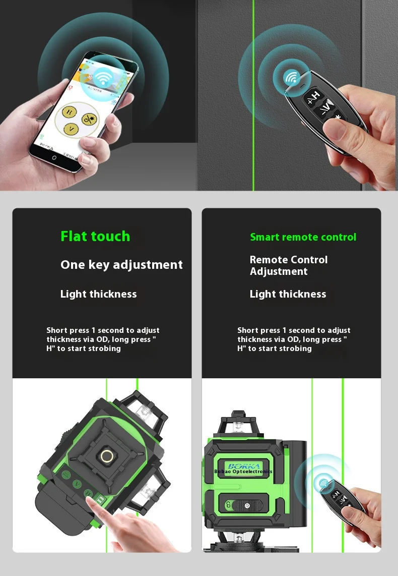 4D16-Line Green Laserlevel Outdoor High-Precision Electric Display Industrial Strength Light Class 2 Laser Projector