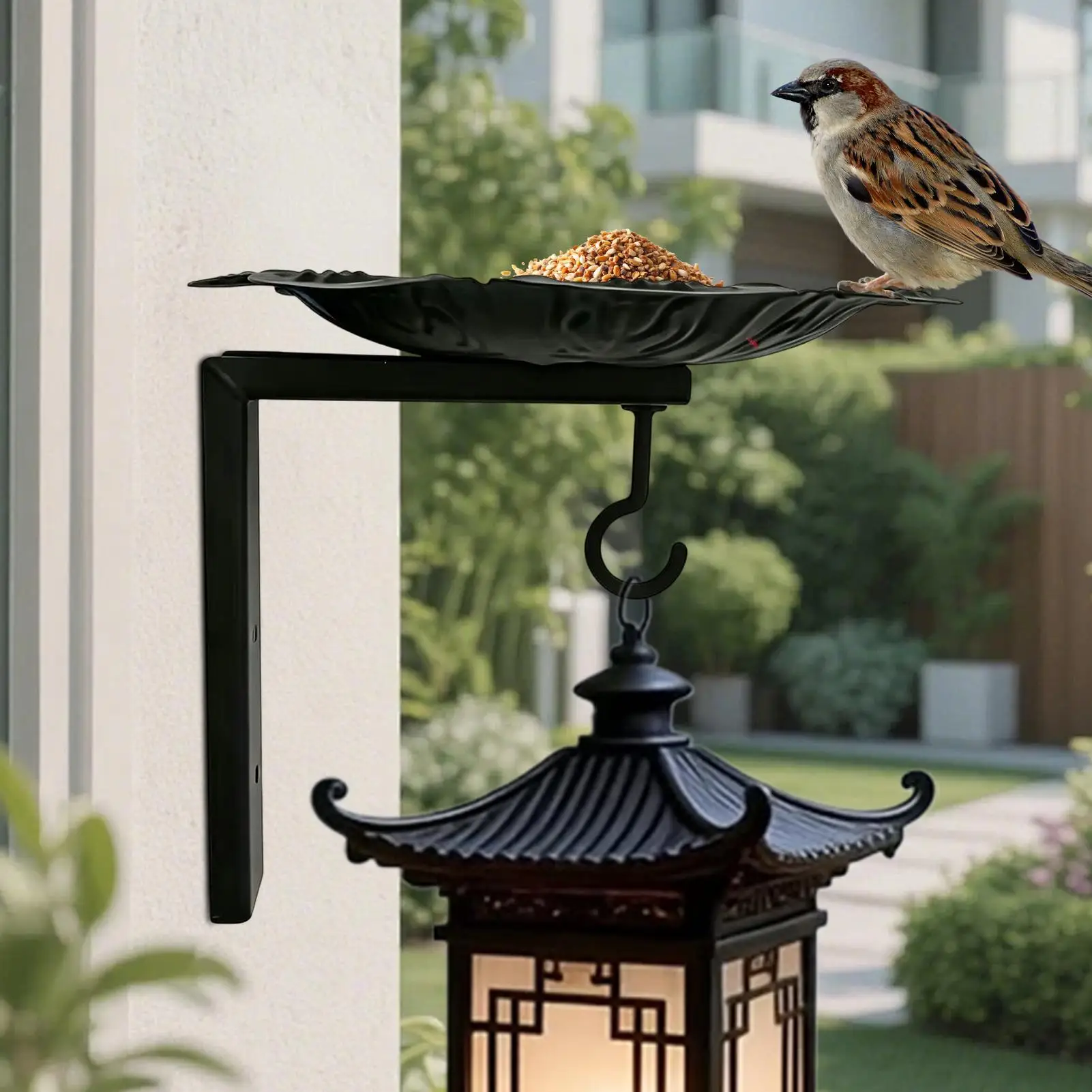 

Outside Bird Bath Heavy-Duty Weather-Resistant Pet Basin Bowl Wall Mounted Metal Bird Bathtub For Macaws Parrot Sparrow Parakeet