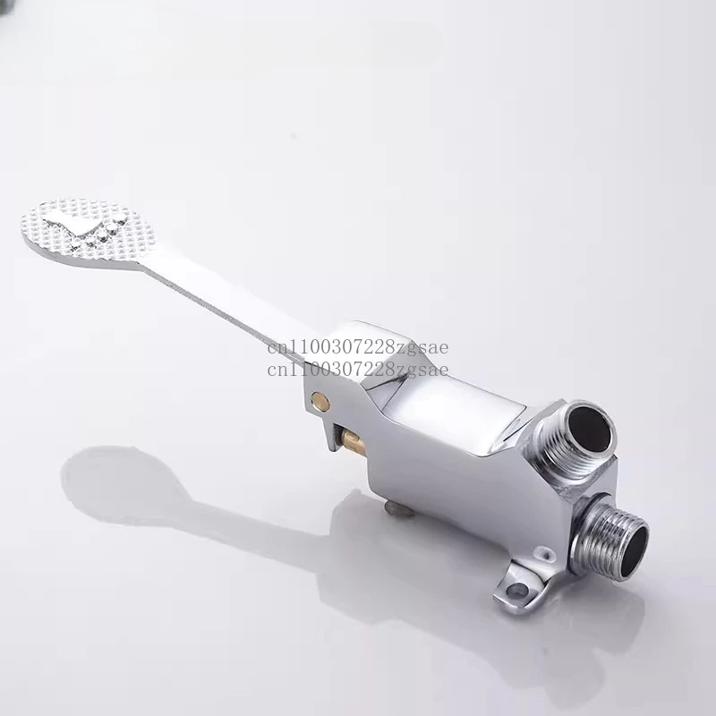 

All-copper vegetable basin foot-operated single-cooling faucet, sink foot-stepped valve 4-minute no-switch faucet