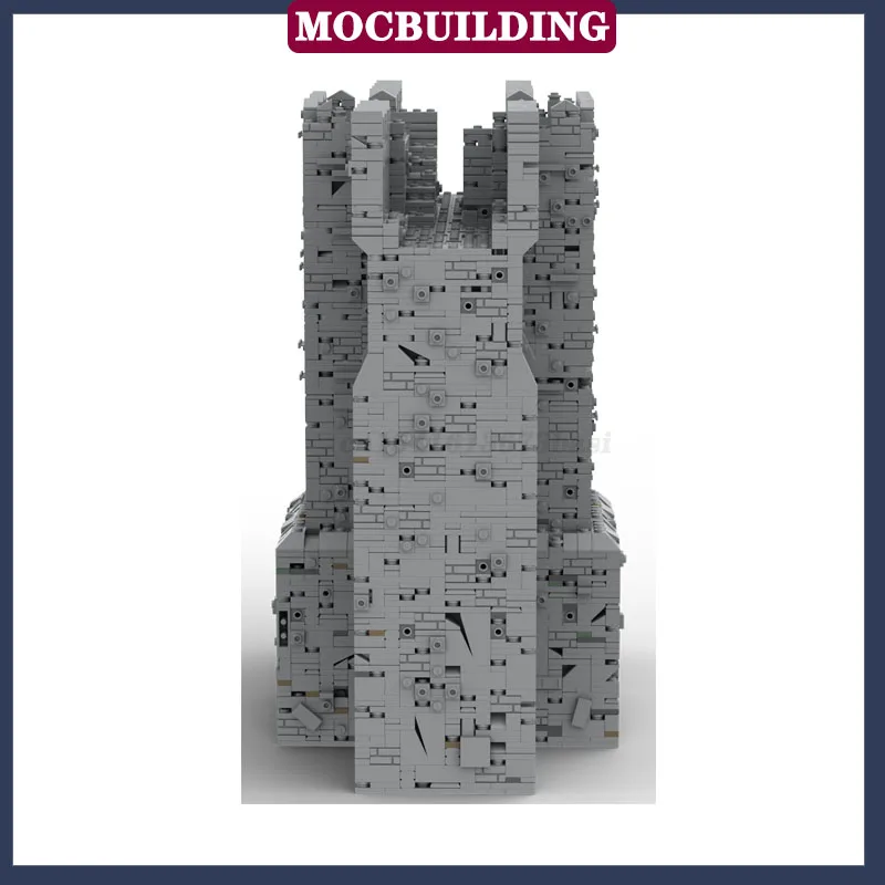 Conjunto de blocos de construção de modelo de parede de castelo 7841P MOC Fortress City Wall Film Collection Series Toy Gifts