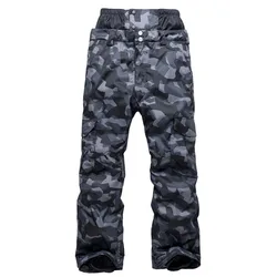 Men 's Ski Pants Camouflage High-waist Snowboard Pants Adult Winter Outdoor Windproof Waterproof Warming Thicker Trouser New