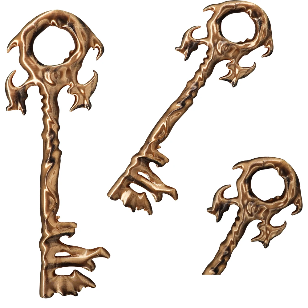 

Adult Men Movie Keychain Sand Cosplay Man Dream 3D Printed Golden Halloween Carnival Costume Prop Disguise Gift Accessories