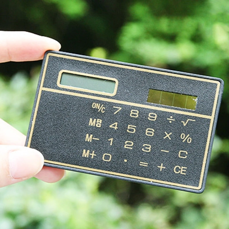 Máy Tính Bỏ Túi Nhỏ Chạy Bằng Năng Lượng Mặt Trời Máy Tính 8 Chữ Số Máy Tính Mini Thân Mỏng Động Cơ Bản Tiêu Chuẩn Máy Tính