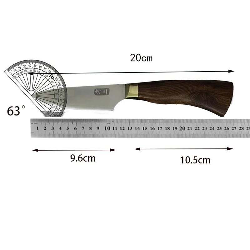 4 Inch Paring Knife 3 Layer BG42 Aviation Special Steel Blade Sharp Utility Cleaver Peeling BBQ Handmade Longquan Kitchen Knives